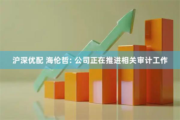 沪深优配 海伦哲: 公司正在推进相关审计工作
